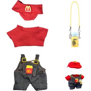 KALANKA-Poupées Vêtements, Vêtements de poupée en Peluche de 17 cm, Accessoires pour poupées, pour poupées 17 cm (D-Non Inclus avec des Jouets en Peluche) - Neuf