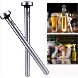 2pcs En Acier Inoxydable Bière Refroidisseur Bouteille De Vin Refroidisseur Bâton Congélateur Pour La Maison Bar En Plein Air Fête Barbecue Bbq Boire - Neuf