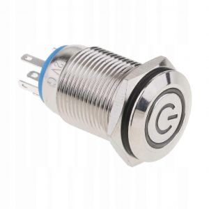 16mm Ac 250V 3A Interrupteur à Latch 1NO1NC - Neuf