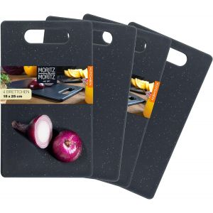 Planche A Decouper Plastique Noire 36 X 27,5 Cm Planche A Decouper Granit Planche &Agrave; D&eacute;couper Plastique Avec Pieds Antid&eacute;rapants Planches &Agrave; D&eacute;couper Cuisine - Neuf