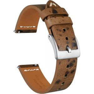 Kal-Bracelets De Montre Antique, Cuir Italien, Bracelets De Remplacement À Libération Rapide Pour Hommes Et Femmes, Largeur De Bande 18 Mm 20 Mm 22 Mm - Neuf