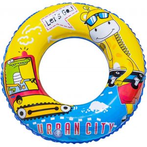 KAL-Bouée De Natation De Rond, 20"" Anneau De Natation Bouée, Anneau De Natation Gonflable Pour 2-4 Ans Enfant, Bouee Piscine En Pvc, Pour Décoration De Jouet De Fête De Piscine - Neuf