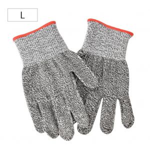 1 paire de gants de travail anti-coupures de qualite alimentaire, resistants aux coupures et a l'usure (L) - Neuf