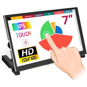 lbgwp60-Raspberry Pi Screen, 7 Inches Touch Screen Monitor 1024X600 Portable Monitor For Raspberry Pi, Pc, Game Consoles, Bb Black, Banana Pi, Jetson Nano - Neuf