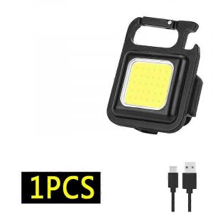 Lampe Frontale D'extérieur À Faisceau Large Cob, Portable, À Led, Avec Batterie Intégrée De 1 200 Mah, Rechargeable Par Usb-1pc-E - Neuf