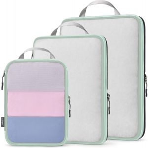 Rangement Organ Urs De Bagage,Organisateur Val En Maille L&eacute;gers Pour Les Sacs &Agrave; Dos,Voyages,Stockage &Agrave; Domicile&iquest;Vert Sauge&iquest;3Pi&egrave;ces&iquest; - Neuf