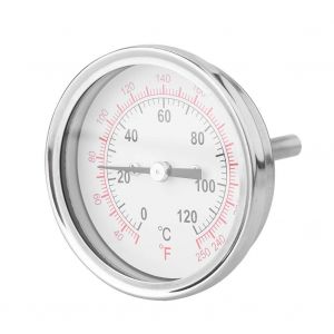 KAL-Thermomètre La Plage De 0 À 120 ° C En Métal, Thermomètre Spécialisé Convient Pour Les Fours, Les Grils, Etc - Neuf