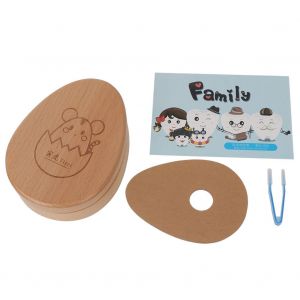 Boite De Rangement En Bois Pour Dents De Lait Pour Enfants (Tigre) - Neuf