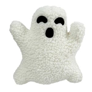 Coussin Fantôme Halloween Charmant Coussin D'halloween Coussin Décoratif D'halloween Mignon En Forme De Fantôme Flann - Neuf