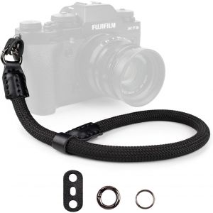 Dragonne Appareil Photo,Dragonne De Poignet Pour Appareil Photo Sangle Poignet Appareil Photo Pour Sony A6000 A6400 A6700 A7Iv Canon Eos Nikon Fujifilm - Noir[Z4316] - Neuf