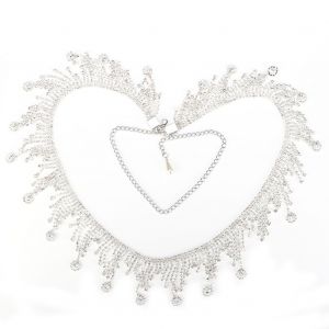 Chaine De Danse Du Ventre En Strass De 103 Cm, Accessoires Pour Vetements (Pompon De 6 Cm) - Neuf