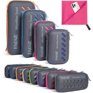 Eryi-Bagail Serviette De Voyage En Microfibre, Serviettes De Camping, Serviette De Bain Et Serviette De Plage, Séchage Rapide - Super Absorbant - Ultra Compact,Idéal Pour Le Sport, La Gym Et Le Yoga. - Neuf