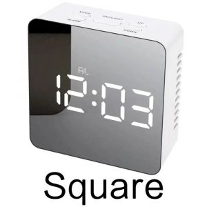 Alawencion Table-Réveil Numérique,Température Électronique,Led,Mini Musique,Rétroéclairage,Répétition,Calendrier Muet,Bureau.Style A. - Neuf