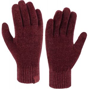 Femmes Hiver Chaud Gants Tactiles Chenille Poignets Elastiques Gants en Tricot pour Temps Froid Cadeaux - Neuf