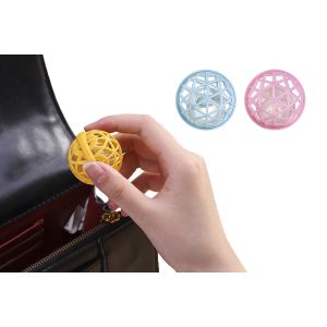 Boules nettoyantes r&eacute;utilisables pour sacs &agrave; main - Lot de 2, nettoyantes adh&eacute;sives pour sacs, bleues et roses - Neuf