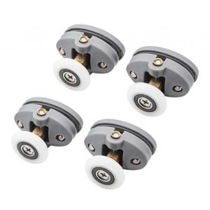 Roues de porte de douche,poulies en plastique ABS roulettes de porte coulissante pour cabine de douche salle de bain (couleur - Neuf