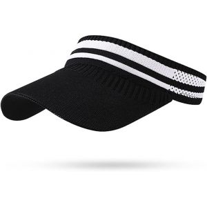 Kal-Visière Pare-Soleil Pour Femme Avec Grand Bord - Mode - Visière Pour Femme - Protection Solaire - Absorbe La Transpiration - Casquette De Baseball - Chapeau D'été Pour Sports De Plein Air - Neuf