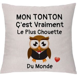 Trahoo-Housse De Coussin Oncle Cadeau D'anniversaire Pour Taies D'oreiller Oncle Cadeau D'appr&eacute;ciation F&ecirc;te De La Famille No&euml;l Thanksgiving Cadeau De Ni&egrave;ce Neveu Maison Canap&eacute; D&eacute;coration De Voiture ( - Neuf