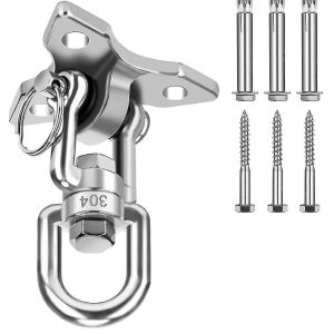 Crochet De Plafond Pivotant &Agrave; 360&deg; Pour Chaise Suspendue, Support Ext&eacute;rieur En Acier Inoxydable Jusqu'&agrave; 600 Kg - Yuhao - Neuf