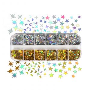 R&eacute;sine De Remplissage &Eacute;toile Paillettes Pour R&eacute;sine &Eacute;poxy Moule Filler Paillettes Nail Art D&eacute;co - Neuf