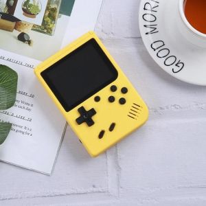Mini Console De Jeu Portable Rétro-800 Jeux Intégrés,Sortie Av,Jaune Jaune - Neuf