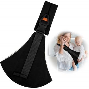 Kalanka-Portable Echarpe De Portage Bebe, Porte Bebe Physiologique, Portage Bebe Porte Bebe, Porte-Bébé Dès La Naissance Pour Bébé De 0 À 36 Mois, Bambin Jusqu'à 15kg (Noir) - Neuf