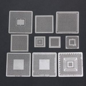 10pcs Chaleur Directement Retravailler Bga Reball Reball Stencils Modèle Pour Xbox360 Ps3 Chip Repair - Neuf