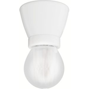 Douille De Lampe En Porcelaine Minz,Ronde,Blanchelampe,477lm,Blanc Chaud - Neuf
