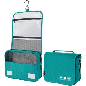 KALANKA-Trousse Toilette Homme Trousse de Toilette Voyage à Suspendre Grande Capacité Sac de Toilette Cosmétique Organisateur Accessoires de Voyage Étanche avec Crochet pour Femmes Hommes Salle de Ba - Neuf