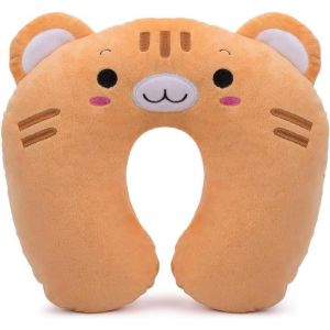 Oreiller De Voyage Pour Enfants, Soutien Du Cou En Forme De U Pour Soulager La Douleur, Pour La Maison, Le Bureau, Le Camping, Les Voyages, L'Avion, La Voiture, Le Train (Tigre) - Neuf