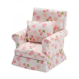 1:12 &Eacute;chelle Miniature Poup&eacute;e Maison Meubles Tissu Canap&eacute; Simple Canap&eacute; Meubles Salon D&eacute;coration - Neuf