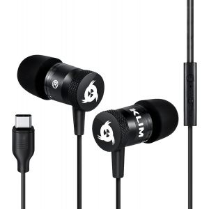 LORANKA-Fusion &Eacute;couteurs USB-C avec Micro Hi-FI, Mousse &agrave; M&eacute;moire, Connecteur Type-C, Noir - Neuf