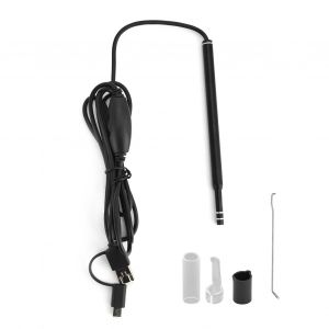 HJLIAN Endoscope 3 en 1 pour cerumen, 720p, alimente par USB, otoscope a gradation continue avec 6 LED pour la maison - Neuf