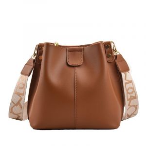 (Marron Clair) Petit Sac À Bandoulière En Cuir Pu Pour Femme, Sac À Bandoulière Texturé Tendance, Sac Fourre-Tout Décontracté De Haute Qualité Pour Dames - Neuf
