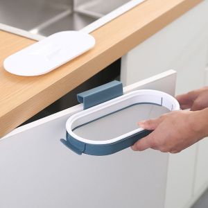 Lot De 2 Supports De Sacs Poubelle De Cuisine, Support De Sac Poubelle Encastré Pour Armoire De Cuisine, Support De Sac Poubelle Au-Dessus De La Porte De L'armoire - Neuf