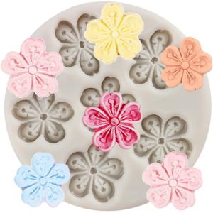 Kal-Moule En Silicone Pour Décoration De Gâteau En Forme De Fleur De Prunier Pour Décoration De Gâteau, Pâte À Sucre, Bonbons, Chocolat, Argile Polymère - Neuf