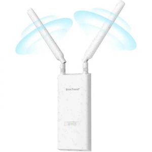 R&eacute;p&eacute;teur WiFi Ext&eacute;rieur AC1200 Longue Port&eacute;e, POE Gigabit, 867Mbps 5GHz & 300Mbps 2,4GHz, IP65, Jardin/Cam&eacute;ra. - Neuf