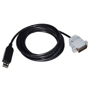 Adaptateur USB vers D-SUB 15 broches DB15 m&acirc;le, c&acirc;ble s&eacute;rie RS232 pour PC (1,8 m) - Neuf
