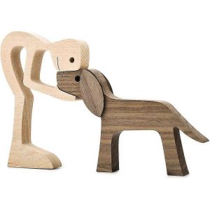 sculptures en bois Accents faits à la main Figurine artisanale pour les accents de décoration intérieure - Neuf