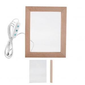 HJLIAN Cadre photo LED USB, veilleuse decorative, lampe de table, cadeau, decoration d'interieur (trois cours) - Neuf