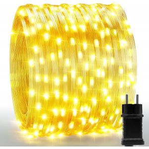 TRAHOO-Guirlande Lumineuse Sapin de No&euml;l 200LED 20M Guirlande Lumineuse Ext&eacute;rieure Int&eacute;rieur Guirlande Led Exterieur Decoration No&euml;l Guirlande Electrique Sapin (Blanche Chaude) - Neuf