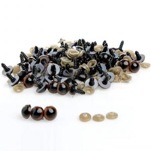 100 Pcs 8-20mm Yeux De S&eacute;curit&eacute; En Plastique Pour Ours En Peluche Poup&eacute;e Marionnette Animale Artisanat Diy_Transparent_18mm - Neuf