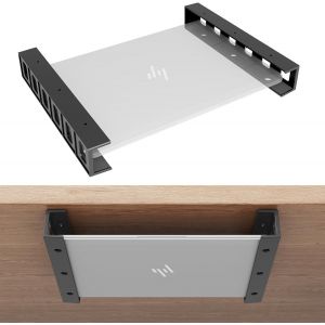 acdsgd-Support sous Bureau/Montage Murale, Rangement Multifonctionnel pour Ordinateurs Portables, Tablettes, Claviers, Modems, Bo&icirc;tiers TV, Organisateur Gain de Place, pour Appareils < 4 cm - Neuf