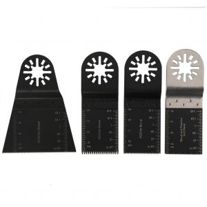 Lames de scie oscillantes en acier inoxydable/acier a haute teneur en carbone pour couper le bois et le plastique, 4 pieces - Neuf