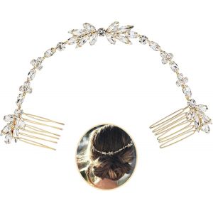 Kalvd-Broche Cheveux Accessoire Cheveux Mariage Epingle Cheveux Femme Pince Cheveux Mariage Bijou Cheveux Bijoux De Tete Mariage Bijoux De Tete Convient À La Mariée Accessoire De Cheveux - Neuf
