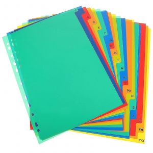 21pcs Bureau Classeur Séparateurs De Livre Détachable Onglets De Classeur De Cahier Séparateurs De Classeur - Neuf