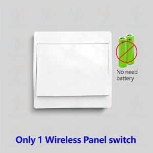 Mini interrupteur d'éclairage intelligent 433MHz, interrupteur mural sans fil auto-alimenté de 50m, pas besoin de batterie, Mini Module RF 110V 220V, pour appareil ménager-1Remote - Neuf