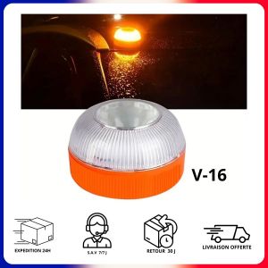 Gyrophare Balise V16 Orange Urgence Sécurité Accident Conforme DGT Espagnol - Neuf