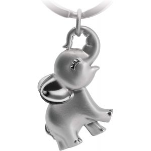 Kal-Porte-Clés Éléphant Jumbo - Joli Porte-Bonheur Pour Femme - Pendentif Pour Meilleure Amie - Cadeau Pour Les Amateurs D'éléphant, Argenté, Taille Unique, Classique - Neuf