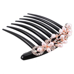 Peigne &iquest;&iquest; Cheveux Vintage En Strass Orn&iquest;&iquest; De Fausses Perles, Accessoire &iquest;&iquest;L&iquest;&iquest;Gant Pour Les Mariages, Avec Dents Et Pince, Pour Les Mari&iquest;&iquest;Es Et Les Demoiselles D'honneur. - Neuf